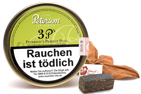 Peterson Perfect Plug 3 P´s Pfeifentabak 50g Dose Peterson Perfect Plug 3 P´s Pfeifentabak 50g Dose